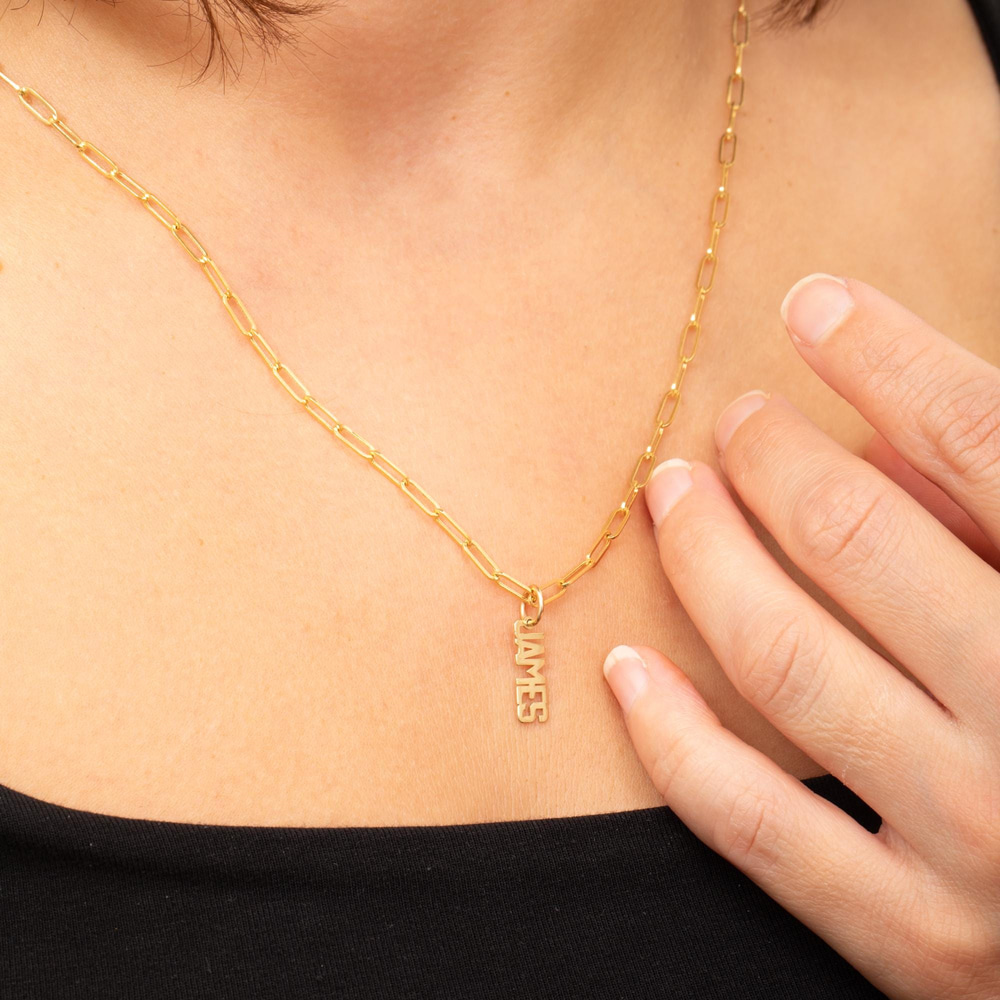 Gold Personalized Letter Necklace - Goldstore