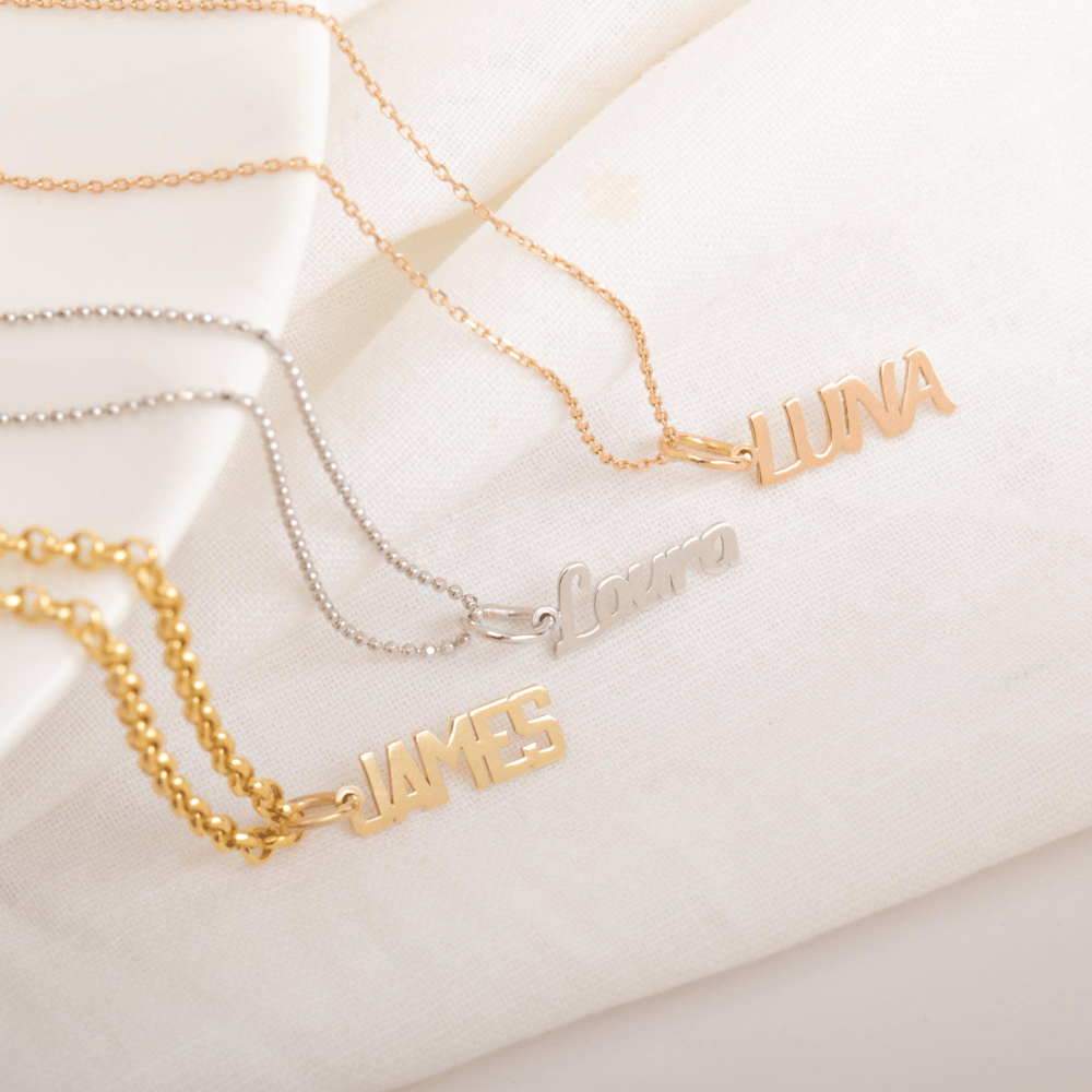 Gold Personalized Letter Necklace - Goldstore