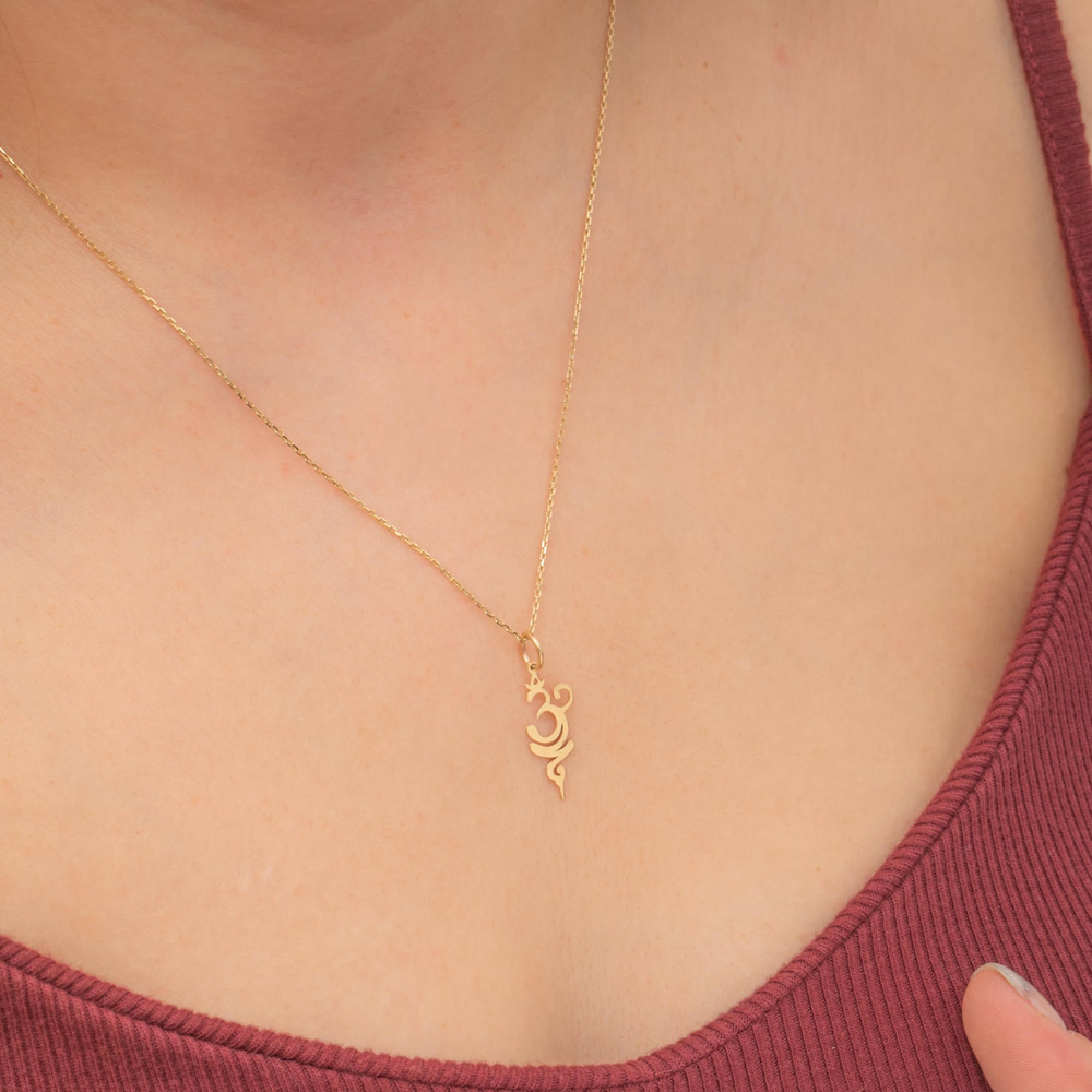 Gold Spiritual Symbol Necklace - Goldstore