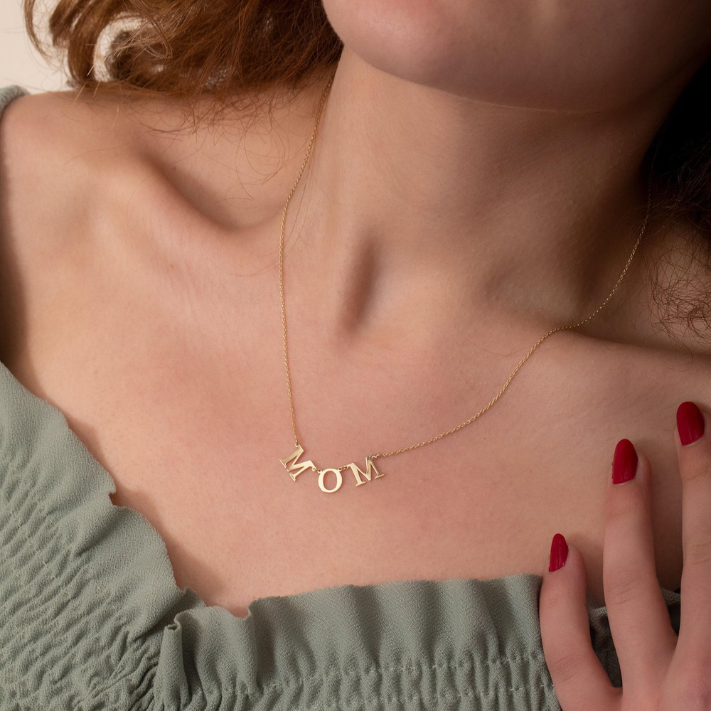 Altın Büyük Harf İsim Kolye - Goldstore