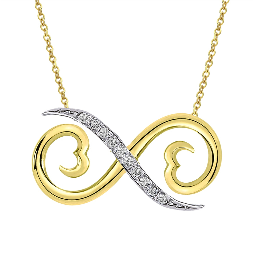 Goldstore-0.05 ct. Pırlanta Sonsuzluk Kolye