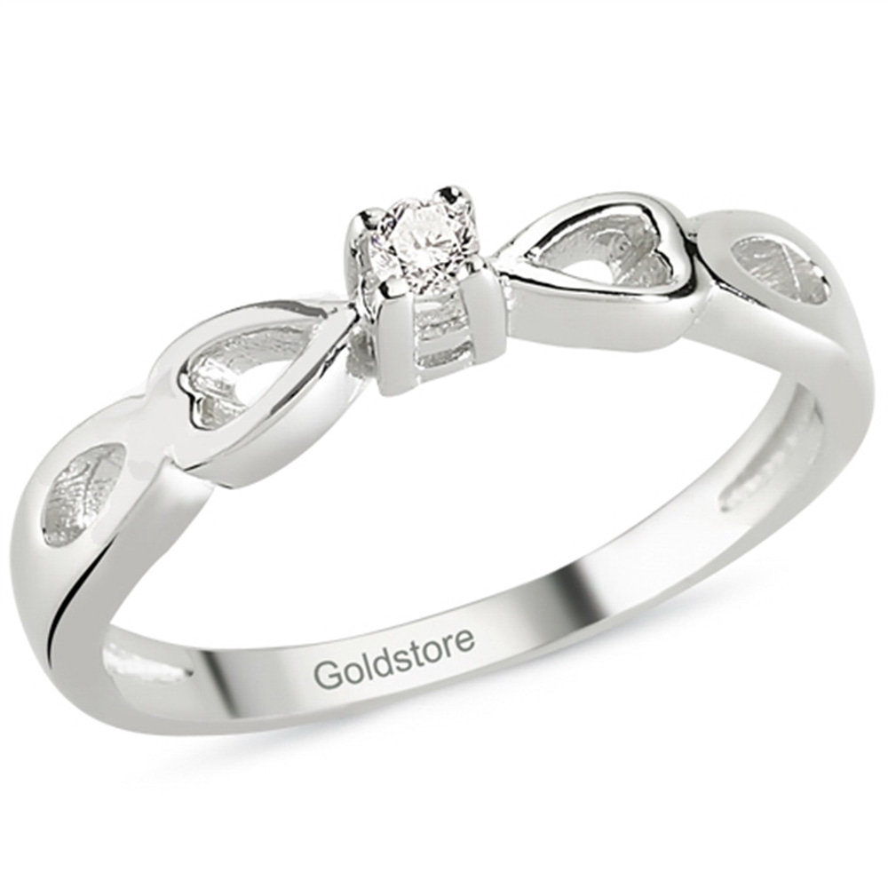 Goldstore-0.06 ct. Pırlanta Tektaş Yüzük