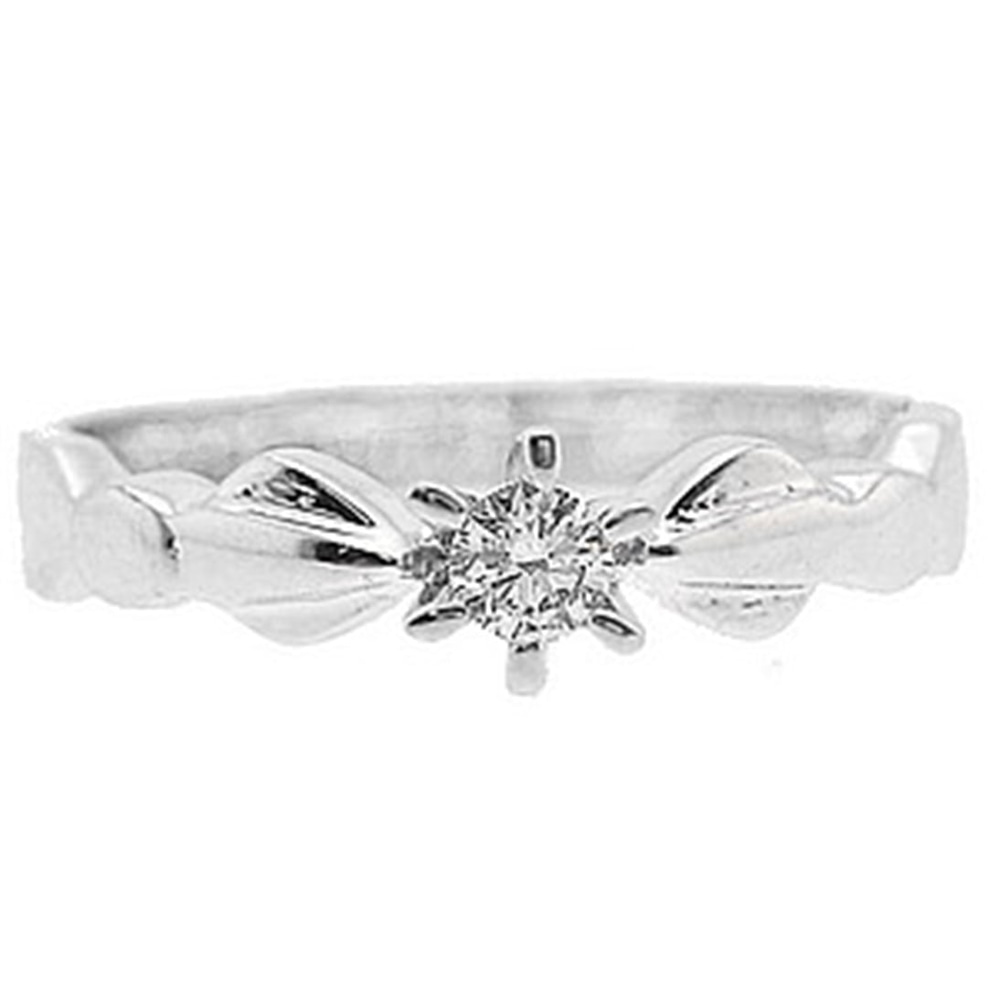 Goldstore-0.1 ct. Pırlanta Tektaş Yüzük