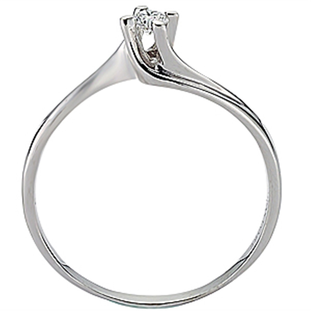 Goldstore-0.1 ct. Pırlanta Tektaş Yüzük