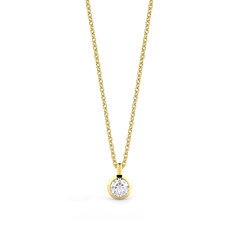 Goldstore-0.15 ct. Pırlanta Tektaş Kolye