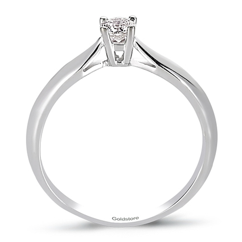 Goldstore-0.18 ct. Pırlanta Klasik Tektaş Yüzük