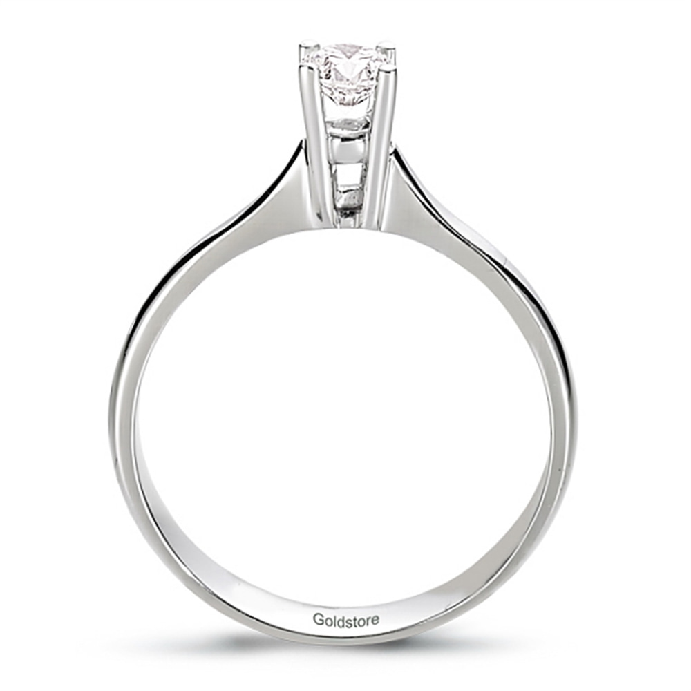 Goldstore-0.19 ct. Pırlanta Klasik Tektaş Yüzük