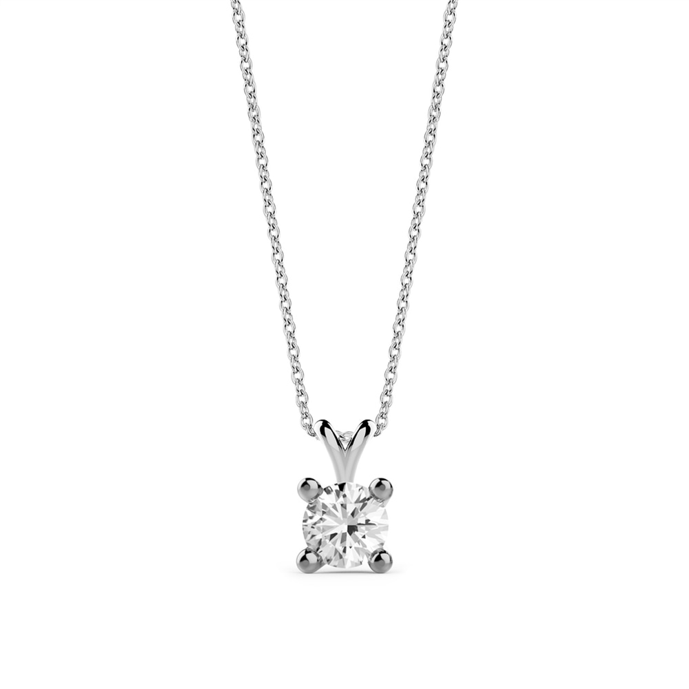 Goldstore-0.22 ct. Pırlanta Tektaş Kolye