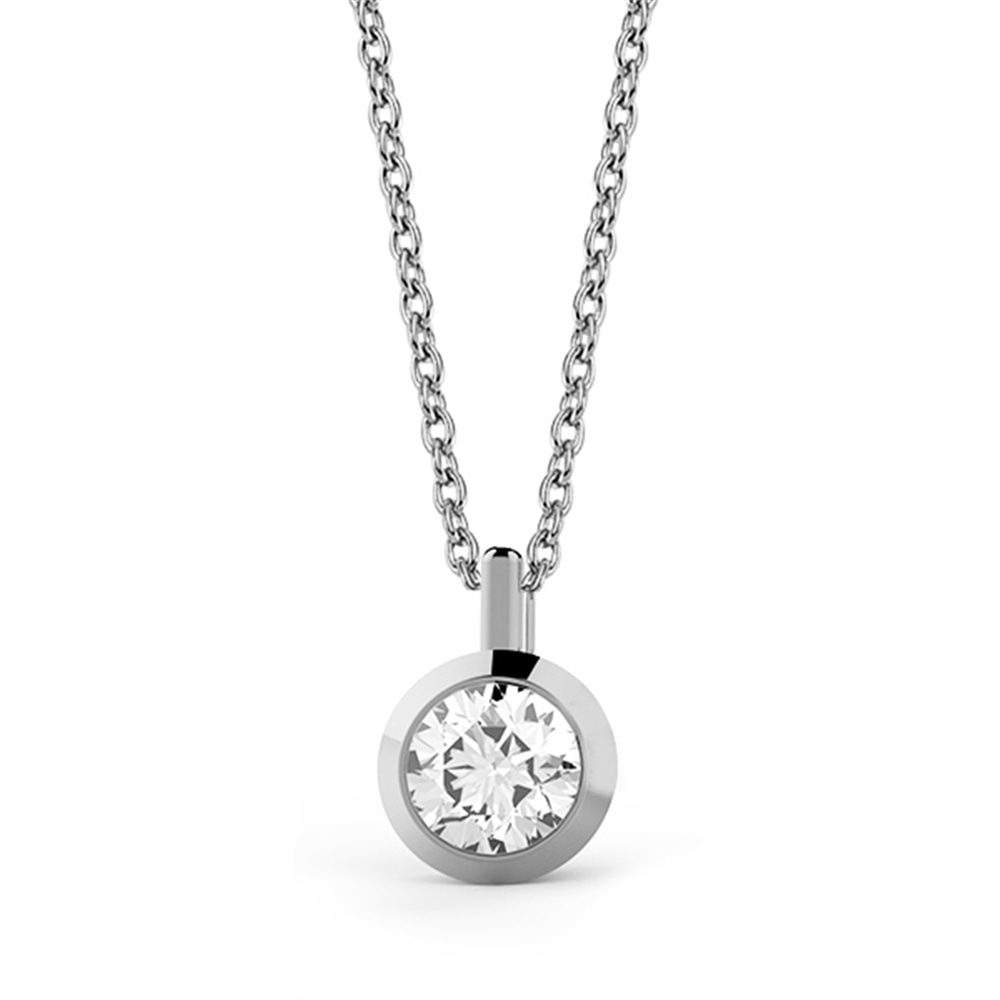 Goldstore-0.22 ct. Pırlanta Tektaş Kolye