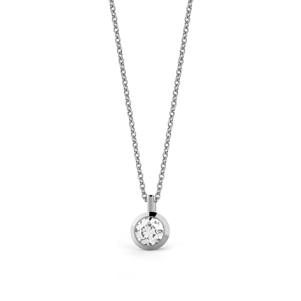 Goldstore-0.22 ct. Pırlanta Tektaş Kolye