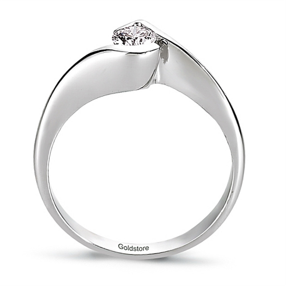 Goldstore-0.22 ct. Pırlanta Tektaş Yüzük