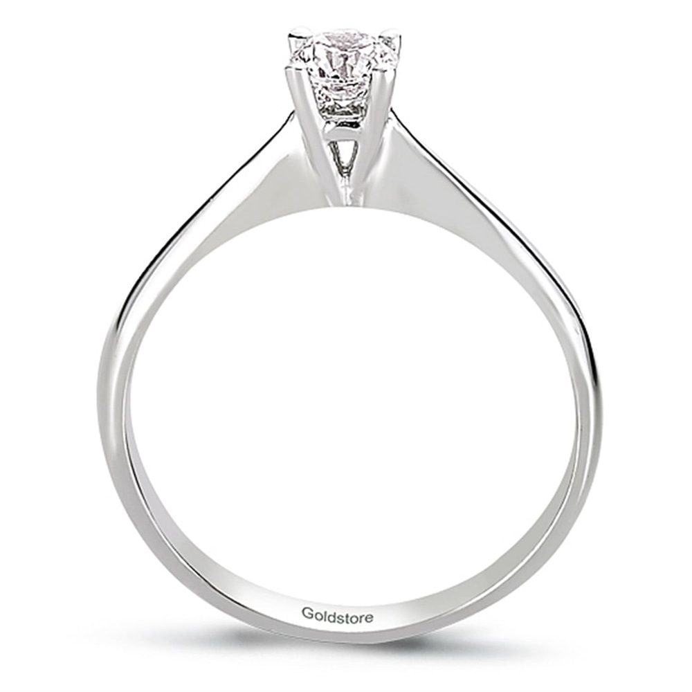Goldstore-0.26 ct. Pırlanta Klasik Tektaş Yüzük
