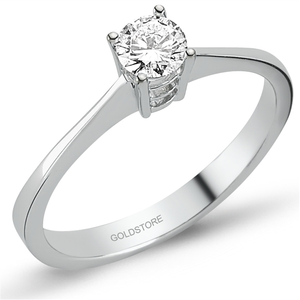 Goldstore-0.29 ct. Pırlanta Tektaş Yüzük