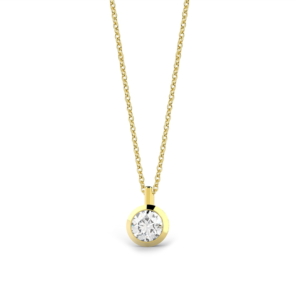 Goldstore-0.3 ct. Pırlanta Tektaş Kolye