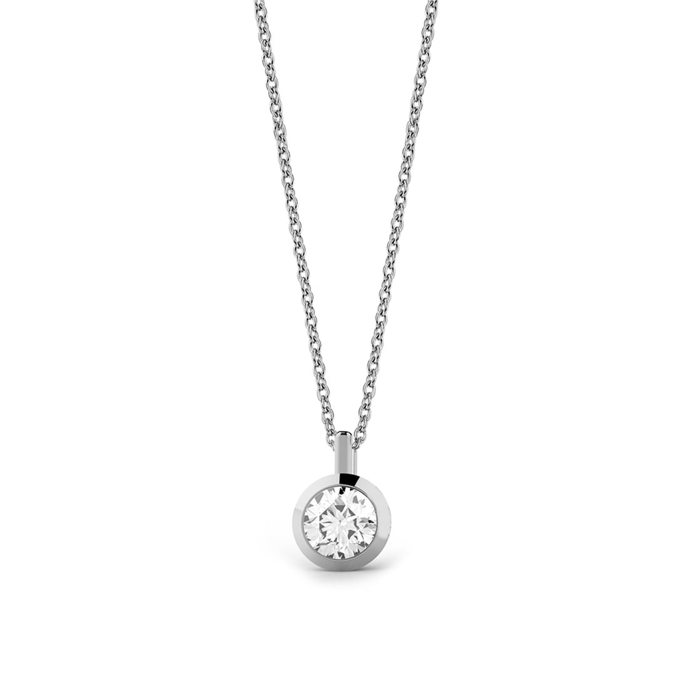 Goldstore-0.3 ct. Pırlanta Tektaş Kolye