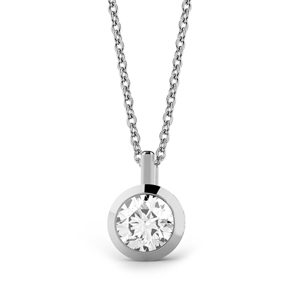 Goldstore-0.3 ct. Pırlanta Tektaş Kolye