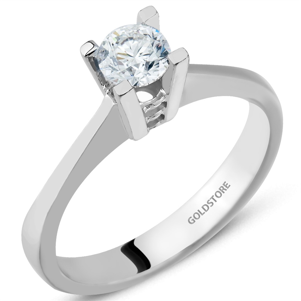 Goldstore-0.3 ct. Pırlanta Tektaş Yüzük
