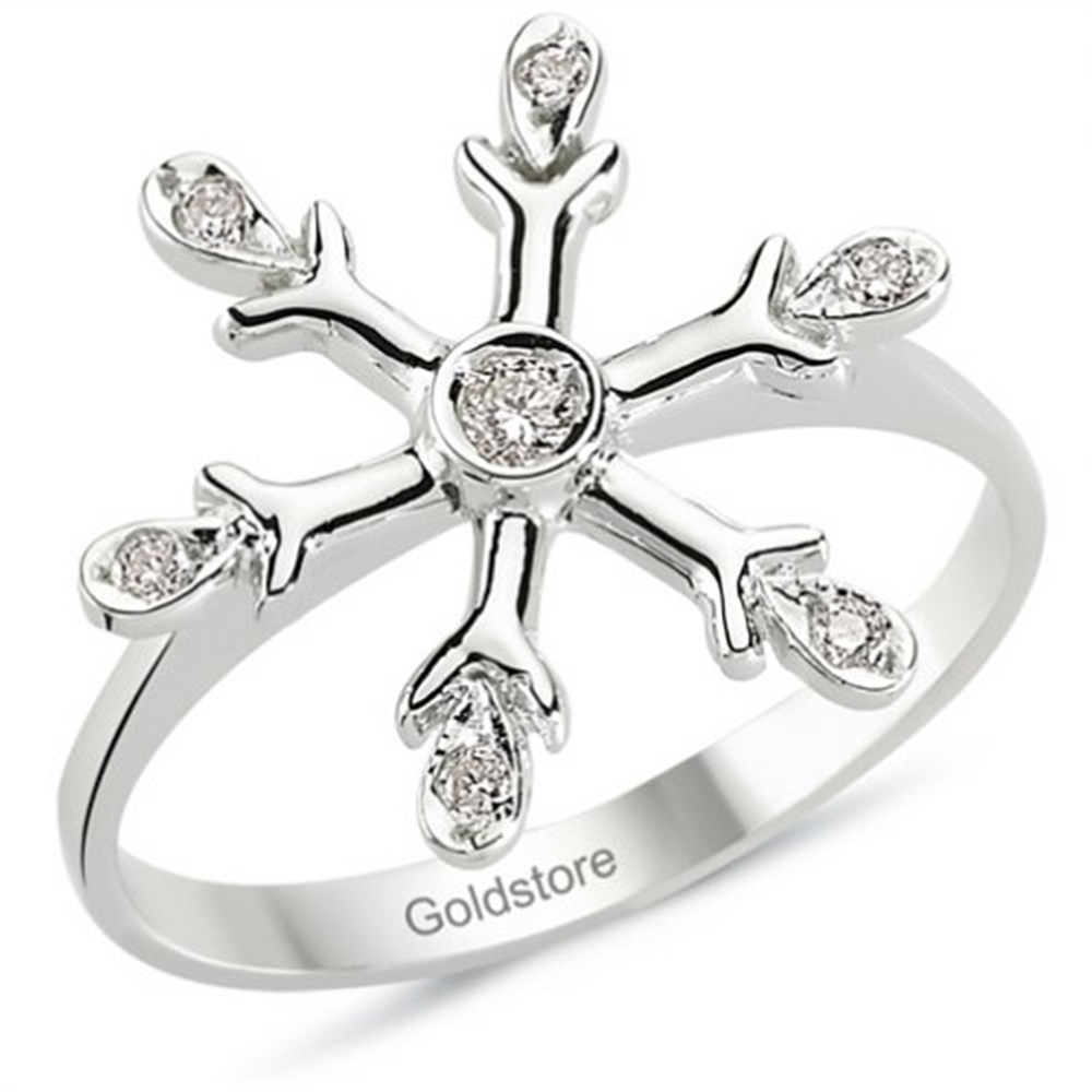 Goldstore-0.32 ct. Pırlanta Kar Tanesi Set