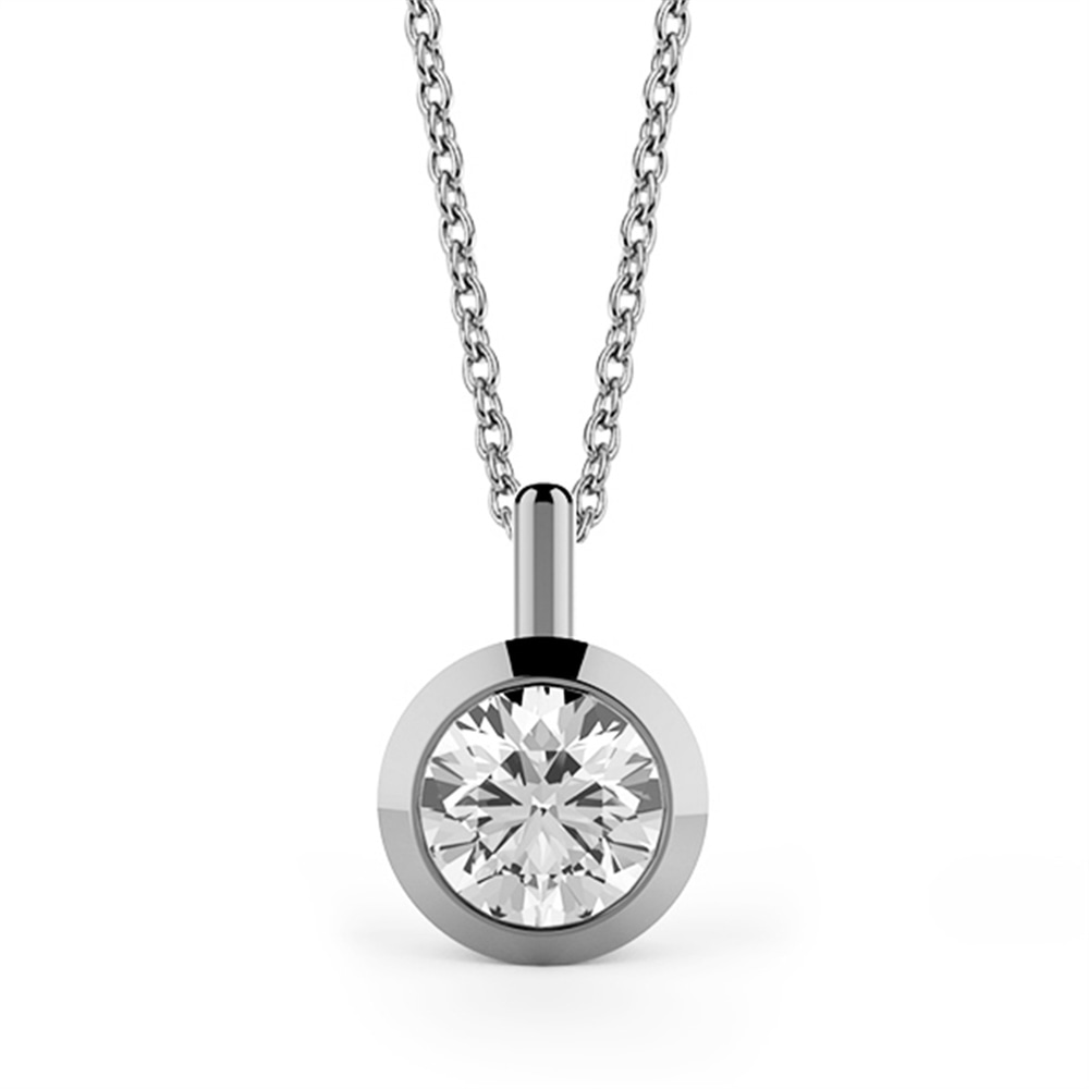 Goldstore-0.4 ct. Pırlanta Tektaş Kolye