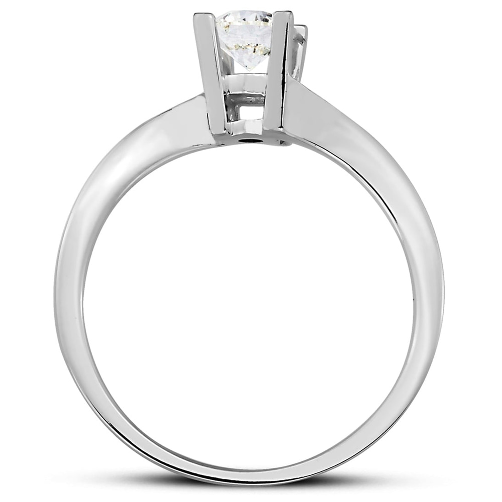 Goldstore-0.5 ct. Pırlanta S Kollu Tektaş Yüzük