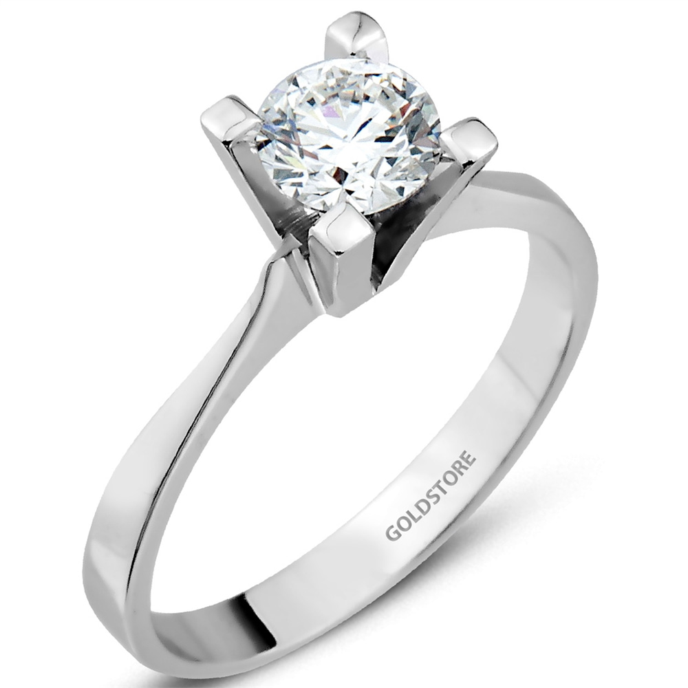 Goldstore-0.58 ct. Pırlanta Tektaş Yüzük