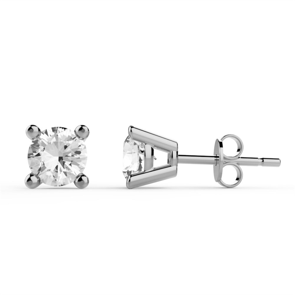 Goldstore-0.6 ct. Pırlanta Tektaş Küpe
