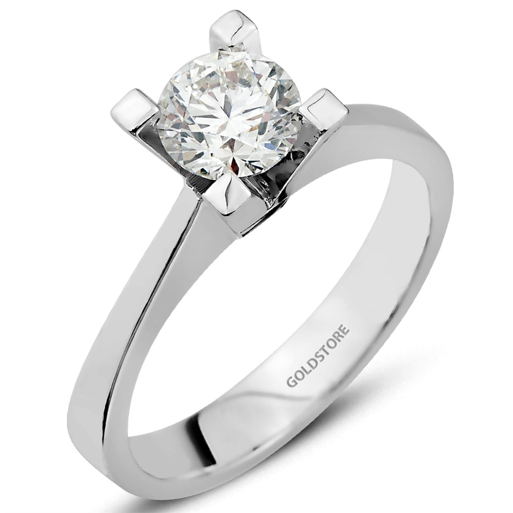 Goldstore-0.81 ct. Pırlanta Tektaş Yüzük
