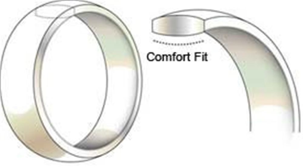 Goldstore-14K 18K Comfort Fit 3mm Wedding Ring, Solid Gold Dome Comfort Fit Wedding Band, High Polished Plain Gold Comfort Fit Wedding Bands.