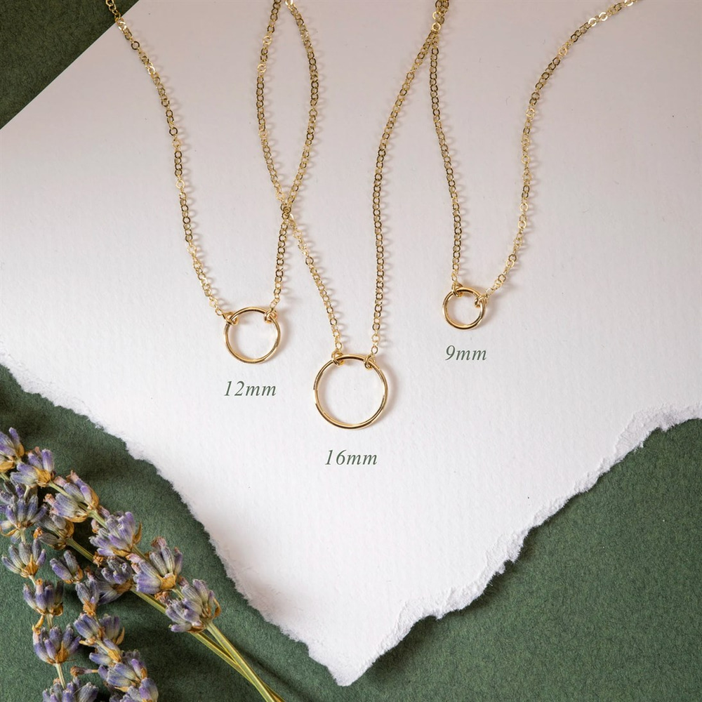 Goldstore-Open Circle Necklace