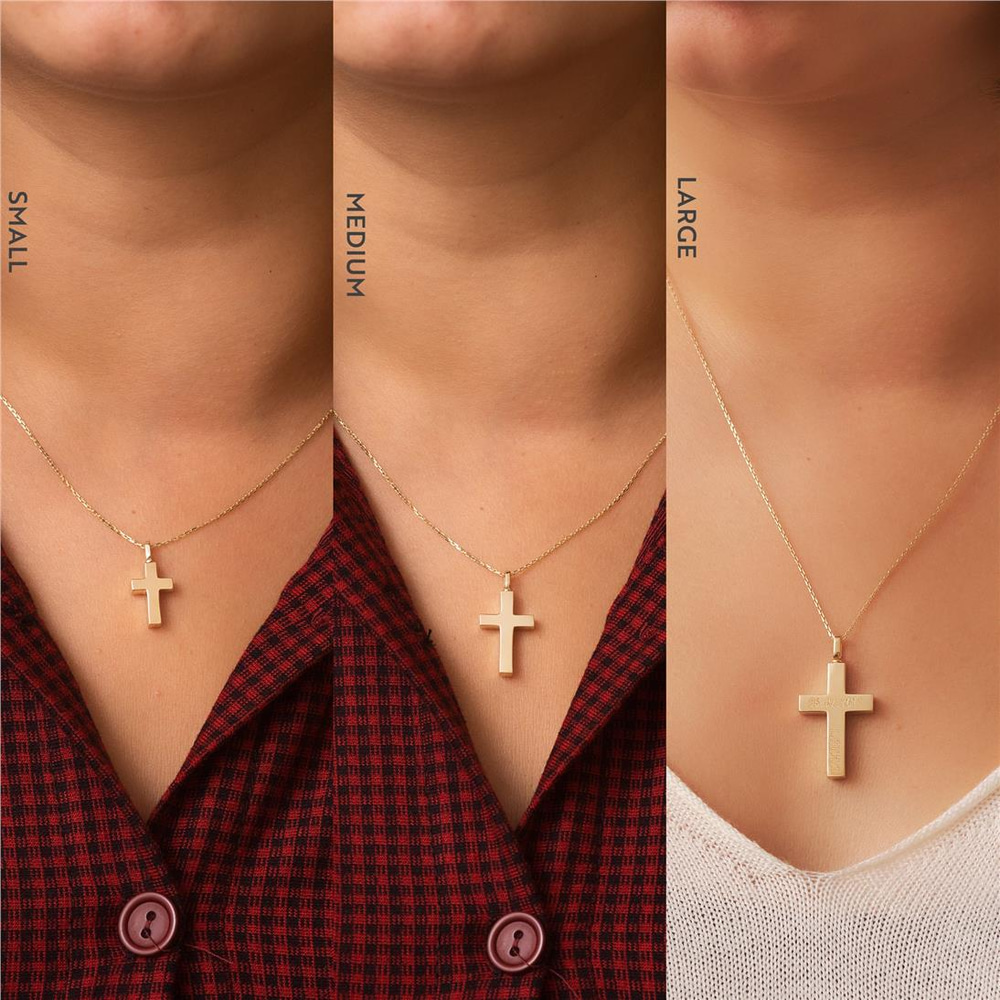 Goldstore-Cremation Cross Necklace