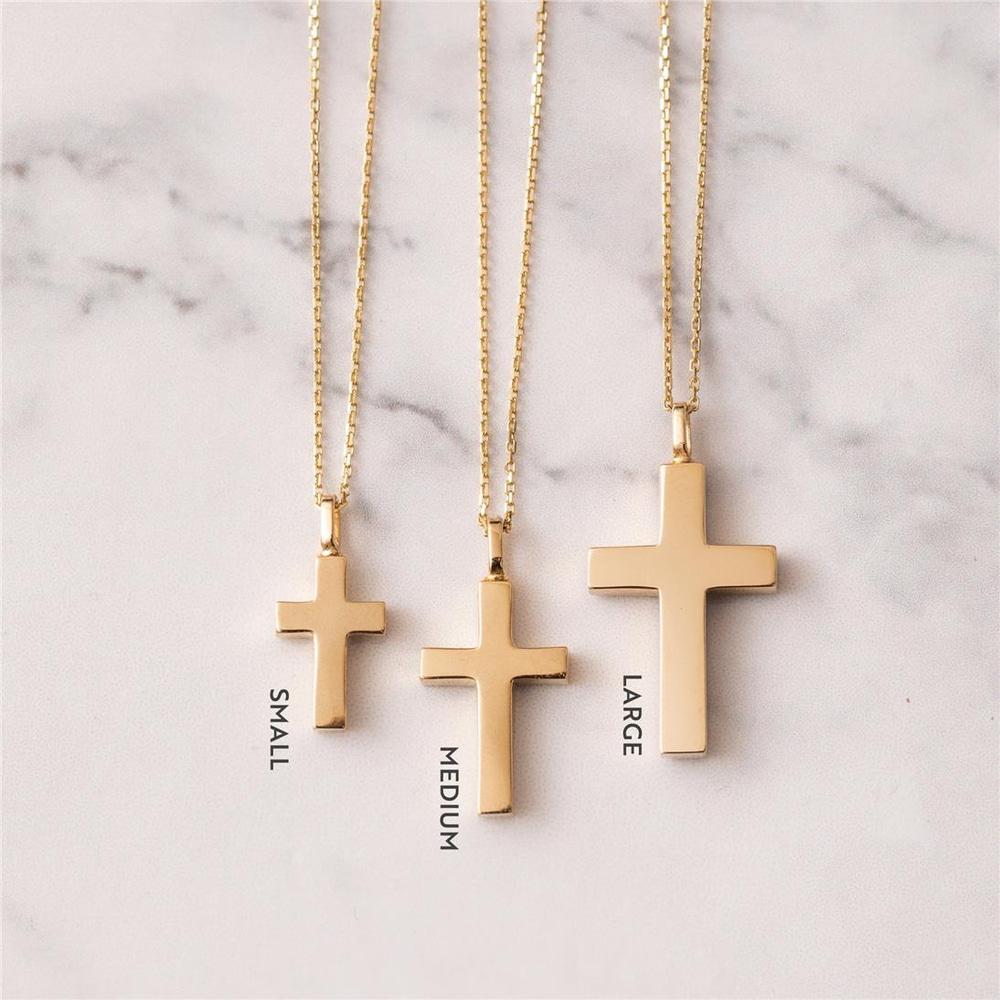 Goldstore-Cremation Cross Necklace