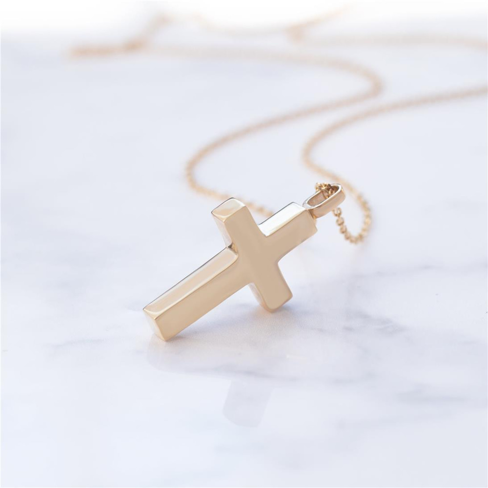 Goldstore-Cremation Cross Necklace