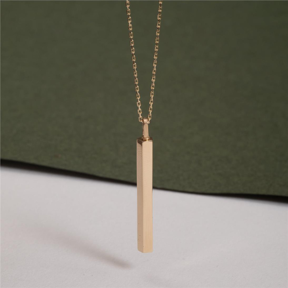 Goldstore-Pentagon Urn Bar Necklace