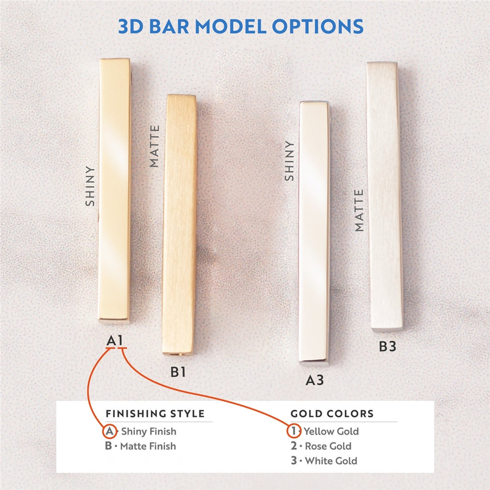 Goldstore-14K 18K Real Gold Custom Cremation Urn Bar Bracelet, 4 Side Engrave Memorial 3D Bracelet, Engrave Name Date Coordinate Funeral Gold Bracelet
