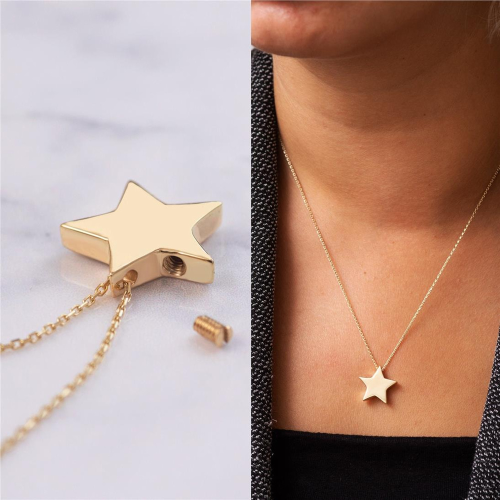 Goldstore-Mini Star Urn Pendant