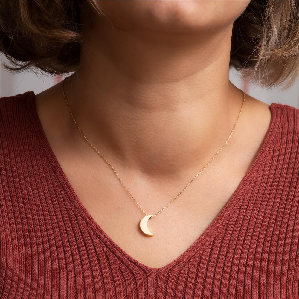 Goldstore-Moon Cremation Necklace