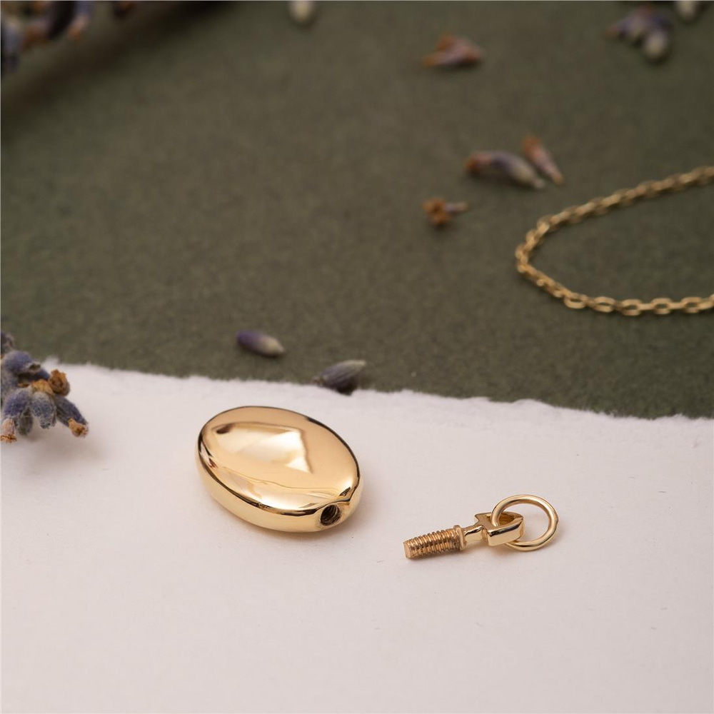 Goldstore-Oval Urn Pendant