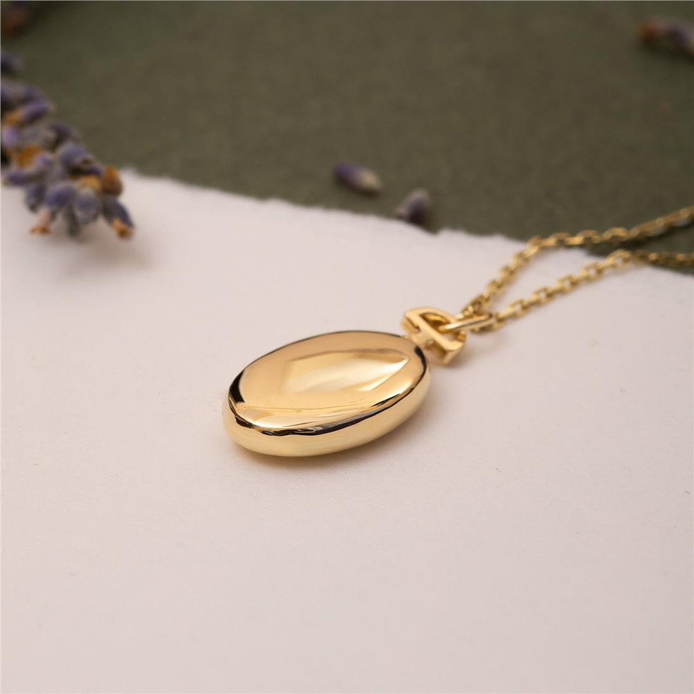 Goldstore-Oval Urn Pendant