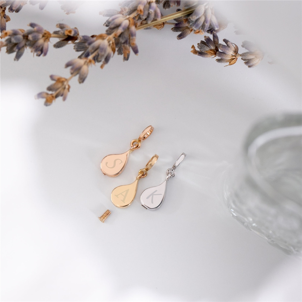 Goldstore-14K 18K Real Gold Tear Drop Cremation Urn Necklace, Custom Engrave Solid Gold Elegant Pendant, Dainty Discreet Urn Jewelry, Ashes Holder