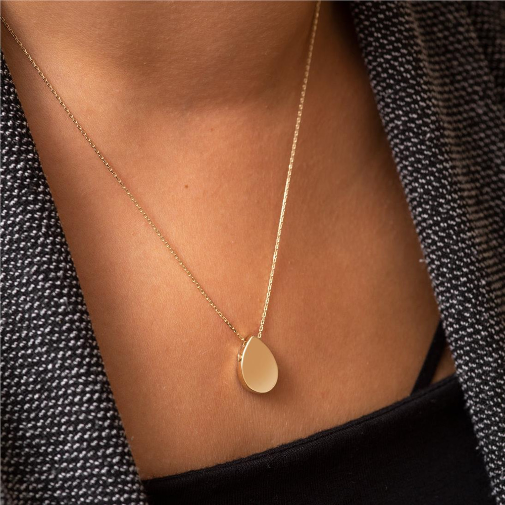 Goldstore-Tear Drop Urn Necklace