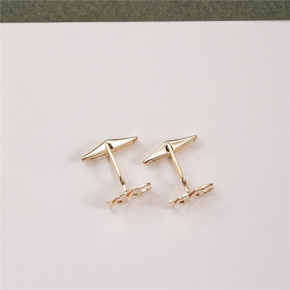 Goldstore-14K 18k Solid Gold Custom Font Initial Cufflinks, Personalized 3 Letters Cufflinks Pair, Customized Cuff Links for Groom, for Dad or for Him