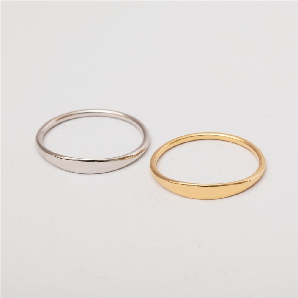 Goldstore-14K 18K Solid Gold Custom Name Ring, Delicate Stacking Ring, Personalized Skinny Ring, Custom Engraved Dainty Baby Name Ring, Mom Gift Ring
