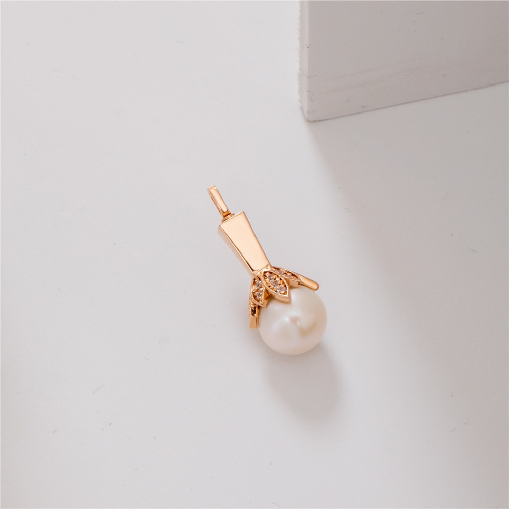 Goldstore-14k 18k Solid Gold Diamond Pearl Cremation Urn Necklace, Elegant Genuine Diamond & Pearl Urn Pendant, Keepsake Memorial Ash Holder Necklace