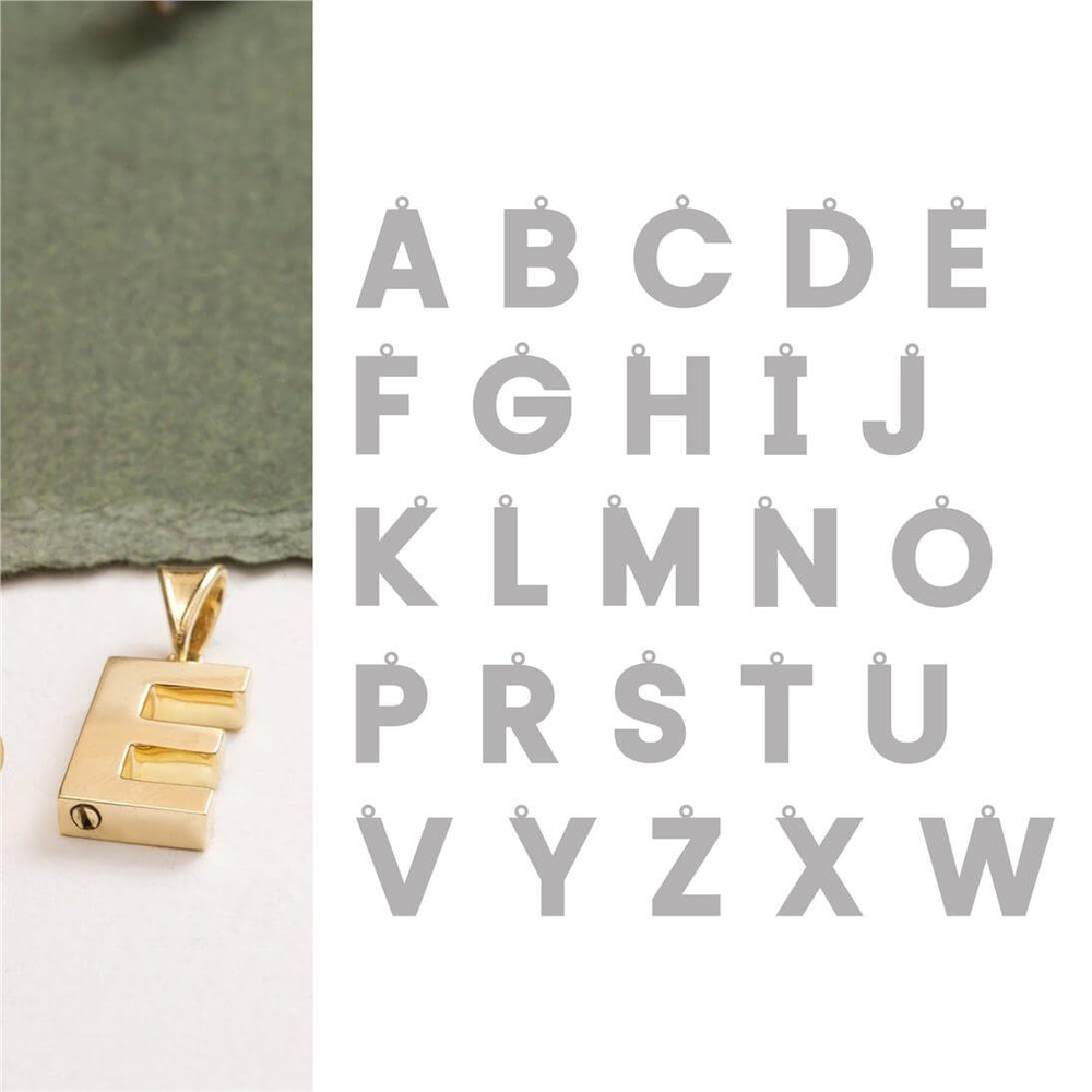 Goldstore-Initial Urn Pendant