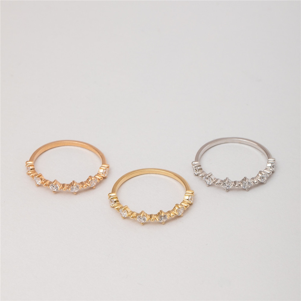 Goldstore-14K 18K Solid Gold Simple Marquise Cut Ring,Elegant Stackable Thin Band Dainty Ring, Stackable Thin Ring, Summer Jewelry, Gift For Her