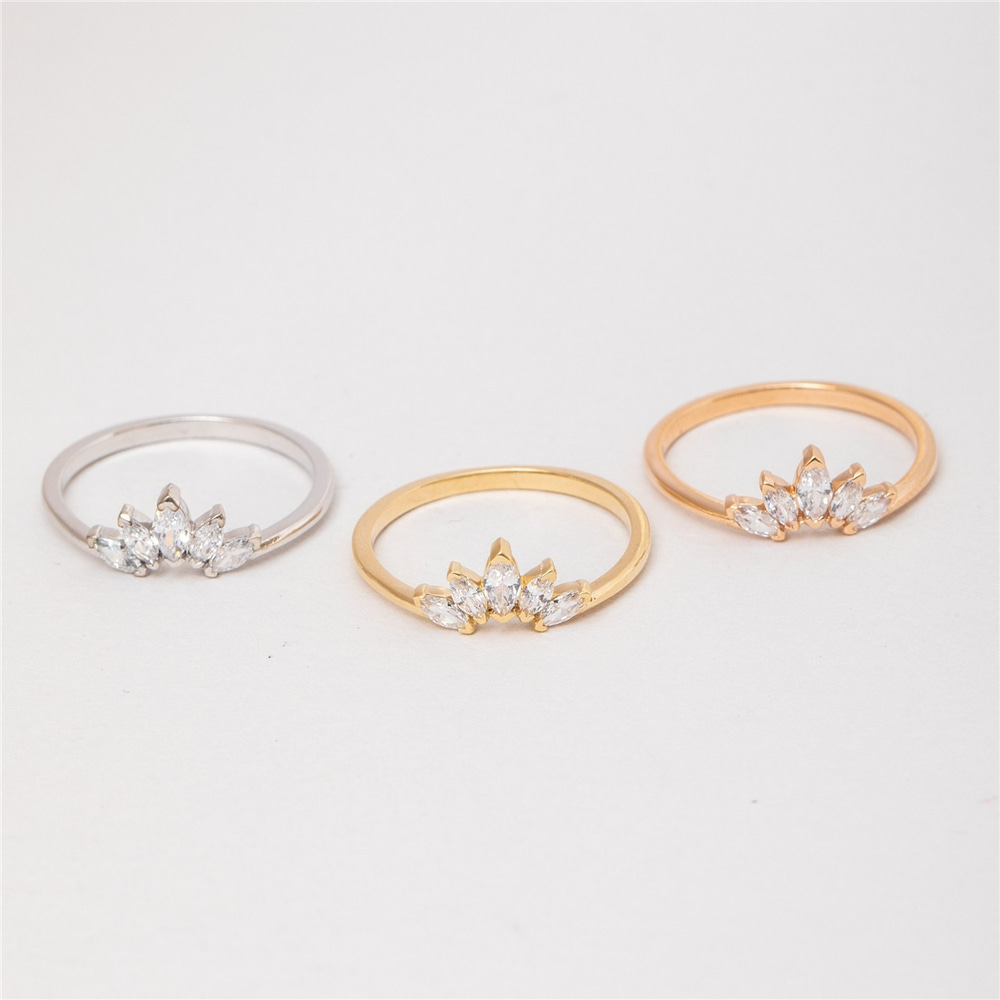 Goldstore-14K 18K Solid Gold Simple Marquise Cut Ring, Dainty Marquise Wedding Ring, Classy Elegant Occasion Ring, Gift For Her