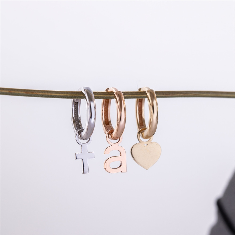 Goldstore-14K 18K Solid Gold Small Tiny Charms For Hoop Earrings, Dainty Everyday Gold Figures For Earrings, Custom Handmade Charms, Cute Gift For Her