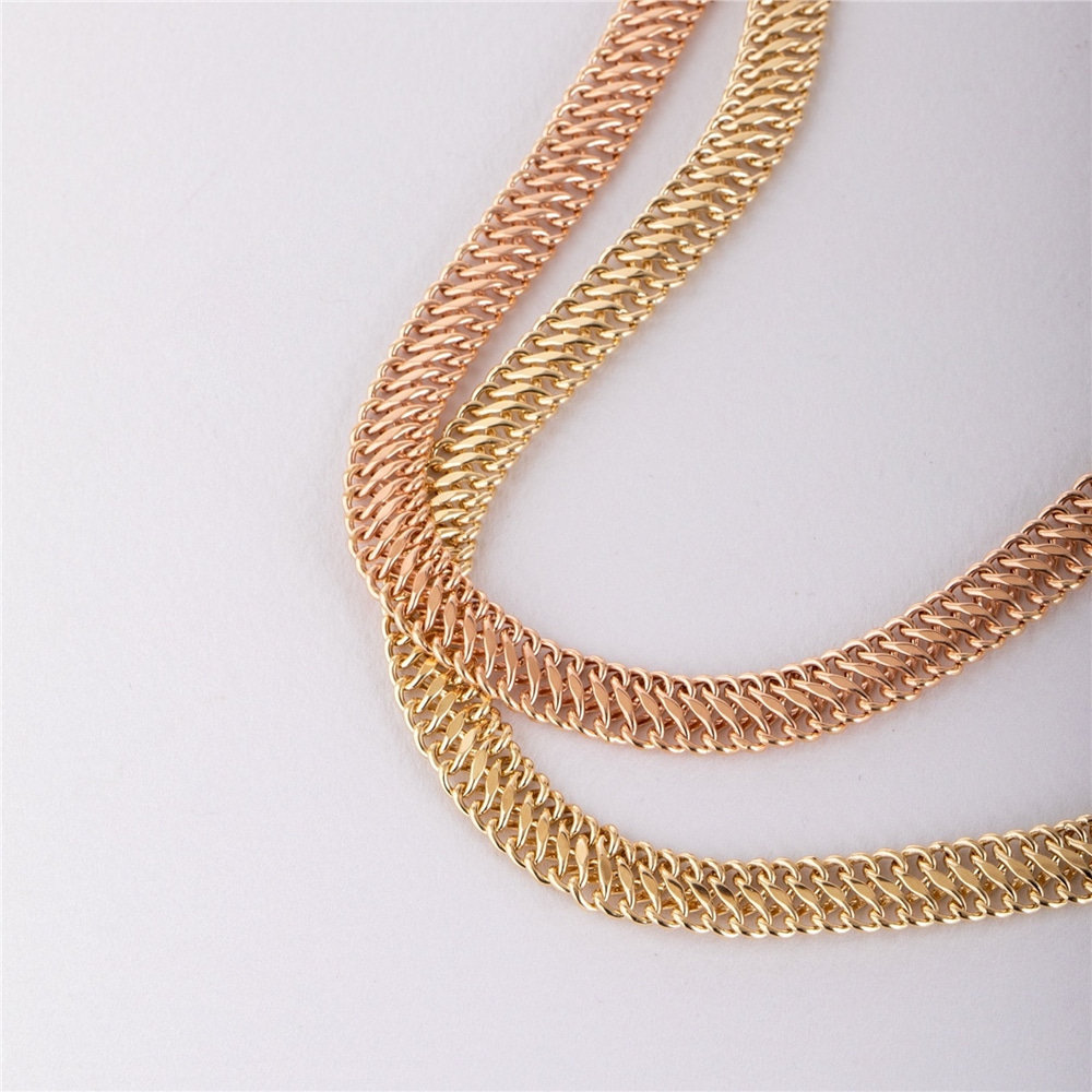 Goldstore-14K Gold Cuban Link Chain Bracelet with Pave Diamond Cz Bar, Yellow or Rose Gold Curb Hollow Link Bracelet, Double Curb Gold Chain Bracelet