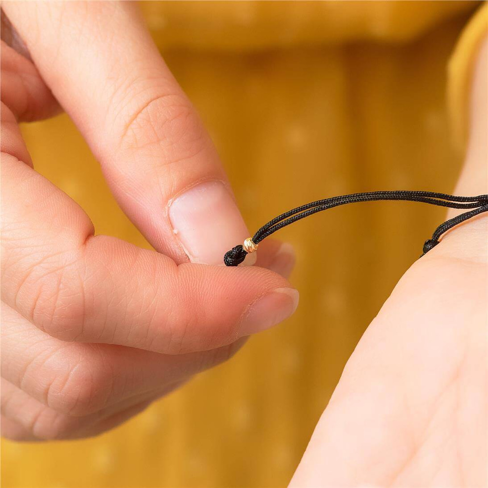 Goldstore-Initial Evil Eye Rope Bracelet