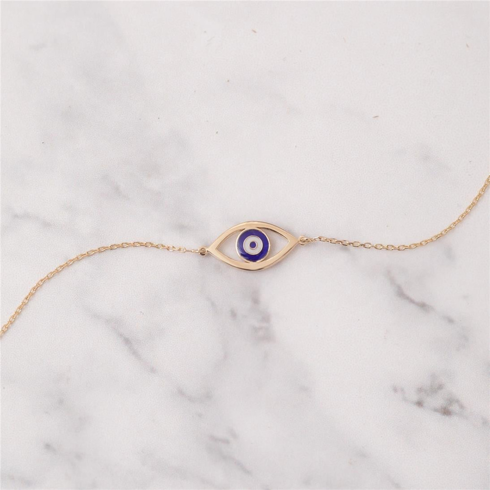 Goldstore-Minimalist Evil Eye Bracelet